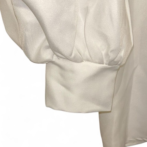 PrettyLittleThing White Button-Front Ruffle Dress - Picture 3 of 7